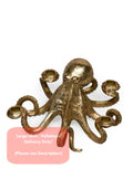 Gold Octopus Candle Stick