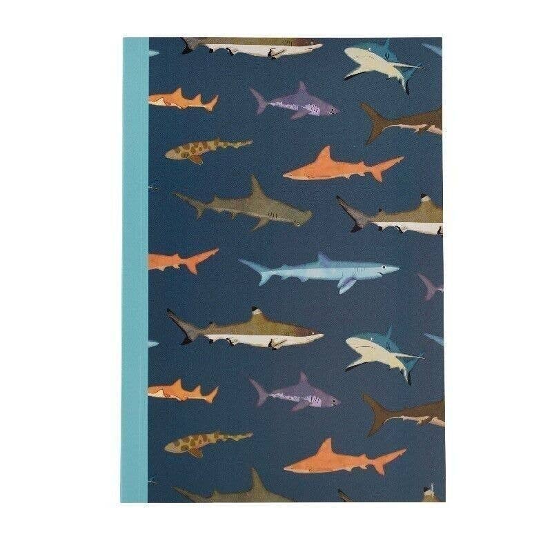 Sharks A5 Lined Notebook