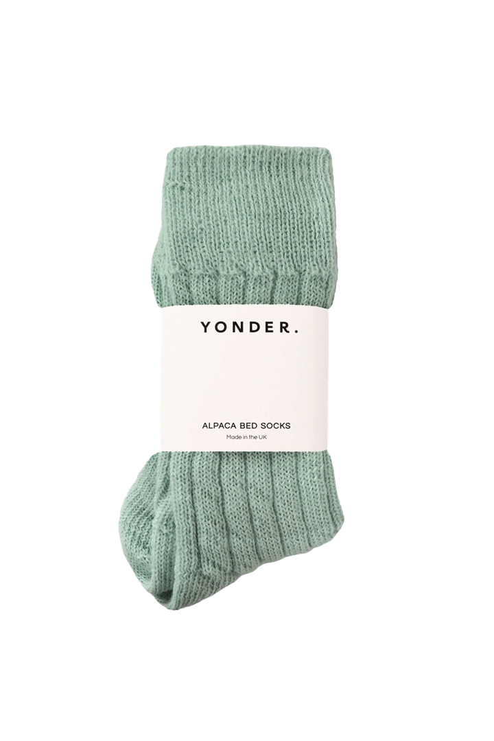 Alpaca Bed Socks | Sage