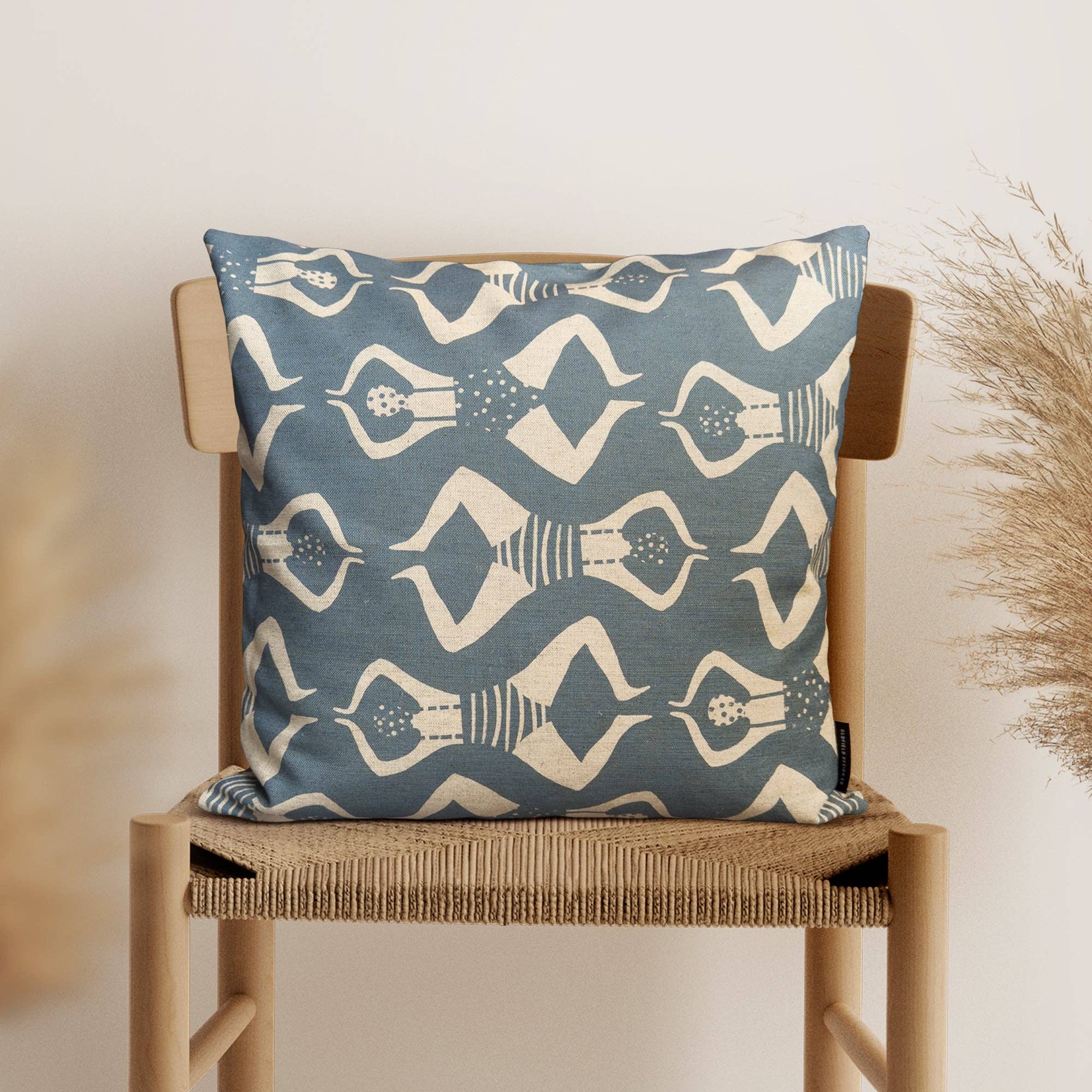 Swimmers Pattern Cushion