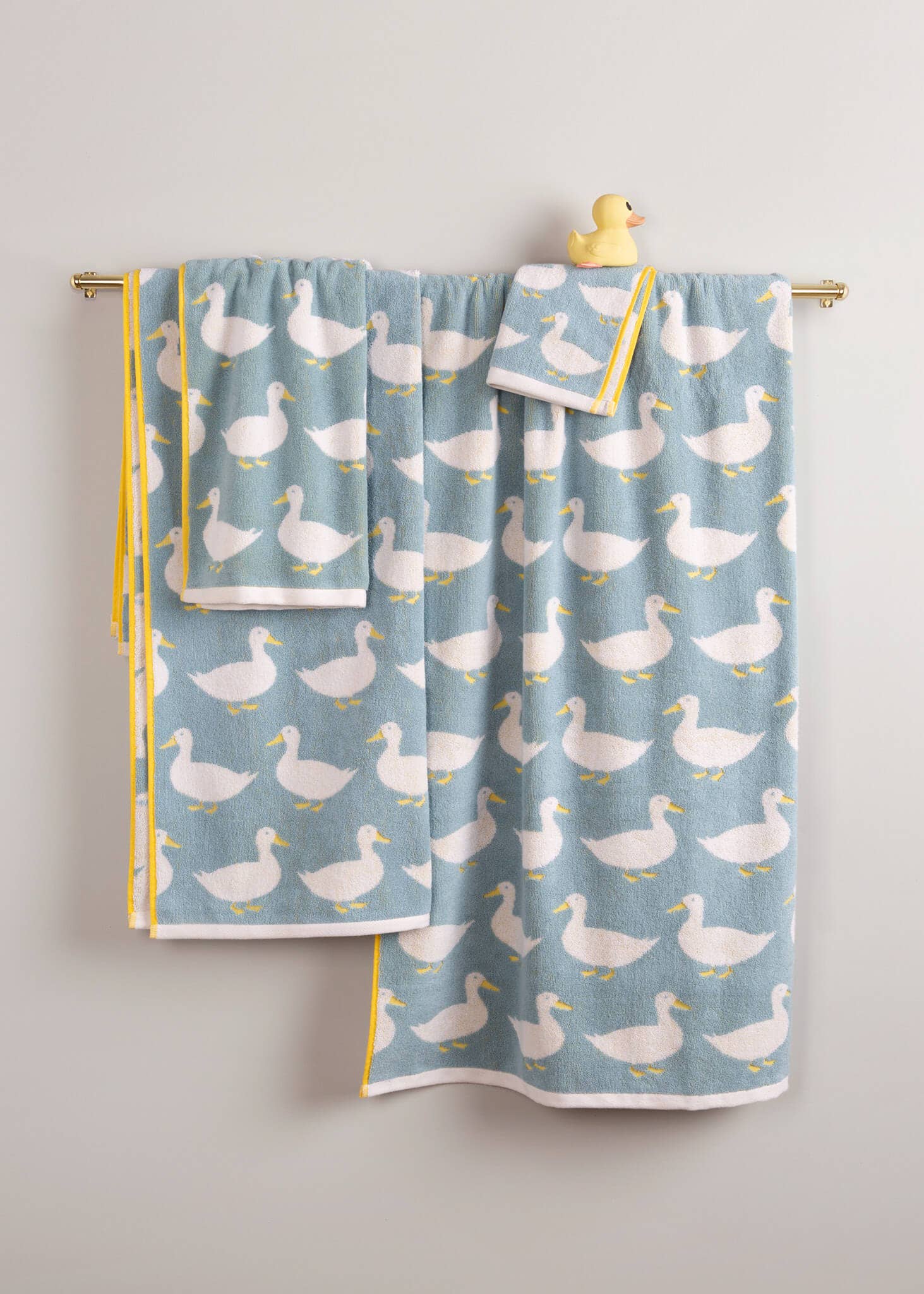 Anorak Waddling Ducks Organic Cotton Face Cloth