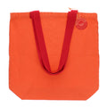 Two-tone cotton tote bag - Coral