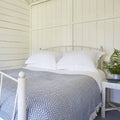 Navy Herringbone Blanket