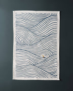 Swimmer Pattern Tea Towel