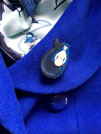 Wooden Mermaid Pin Brooch / Nautical Pin Badge