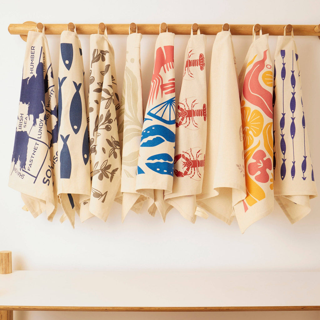 Organic Tea Towel | Seafood Platter