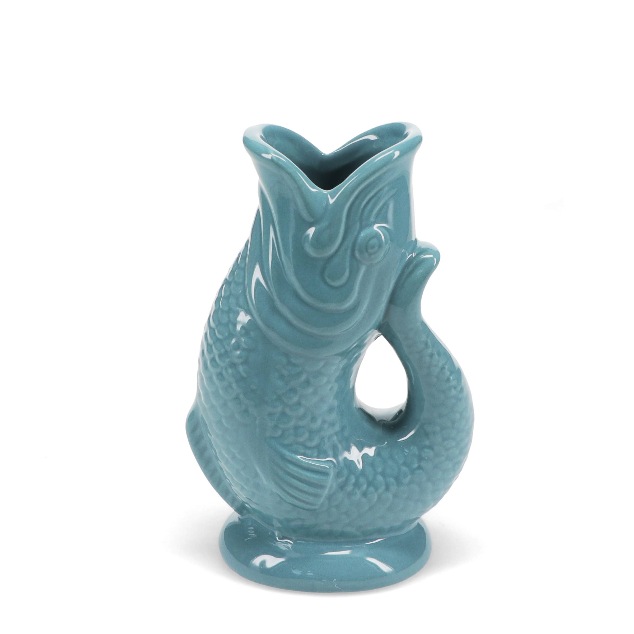 Ceramic fish vase - Blue