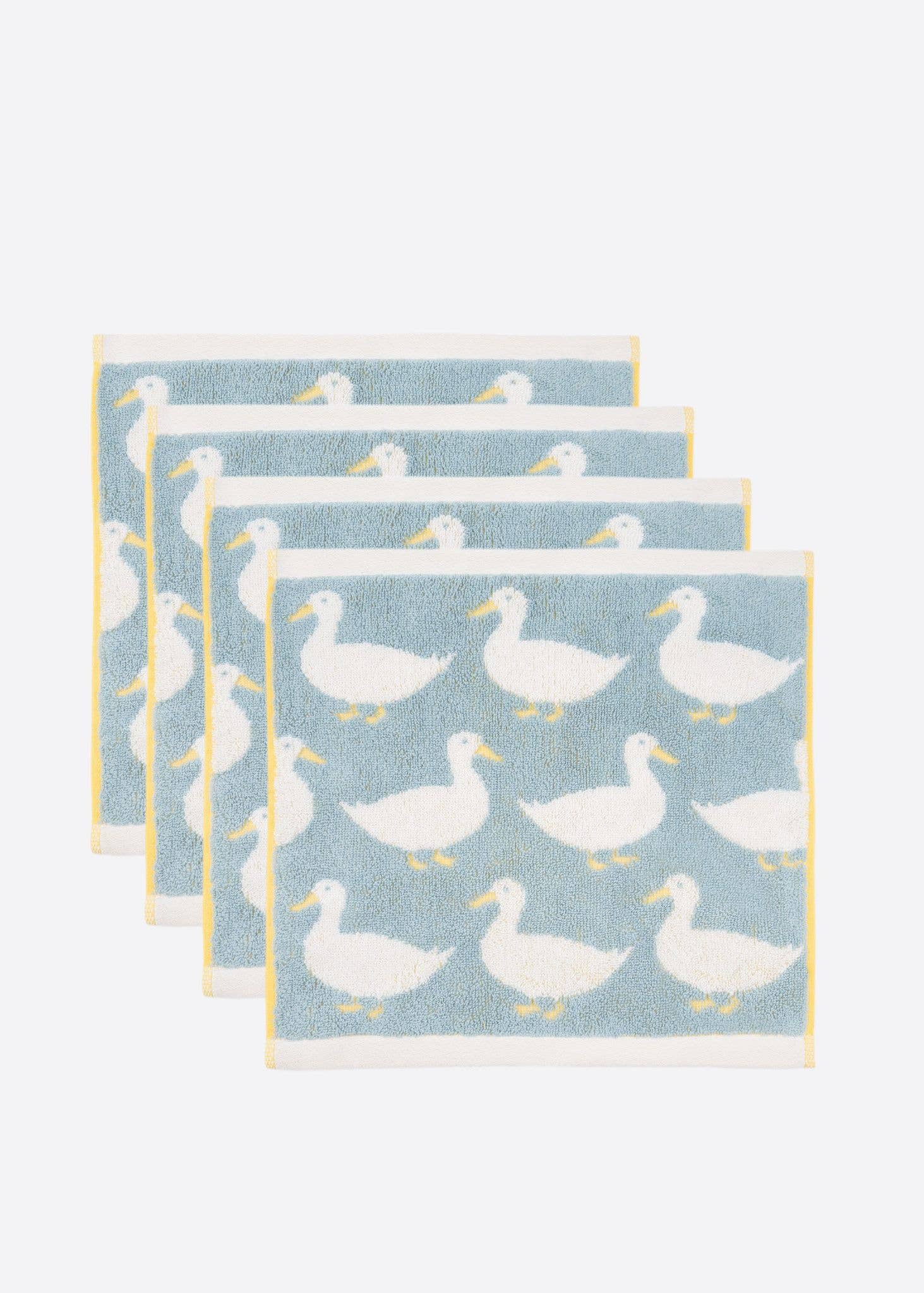 Anorak Waddling Ducks Organic Cotton Face Cloth