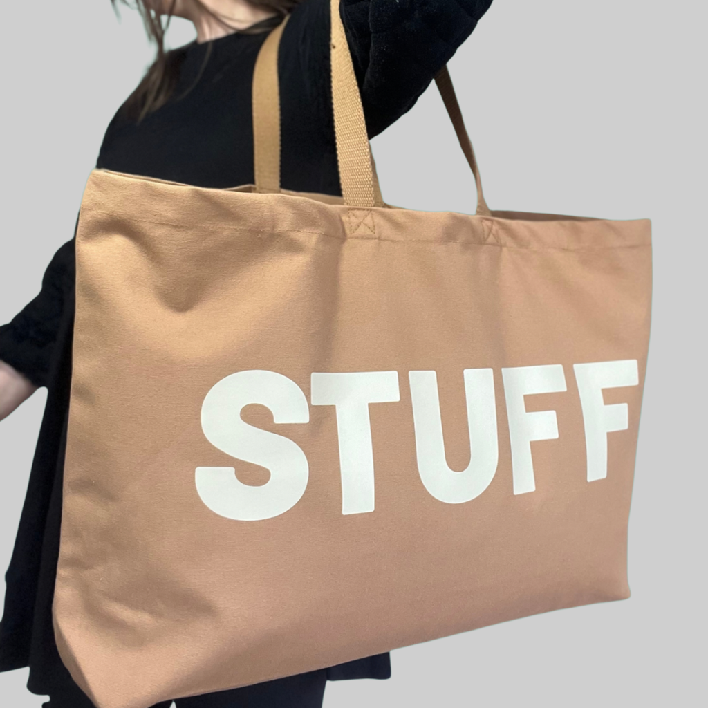 Jumbo STUFF Bag   - Tan/Beige