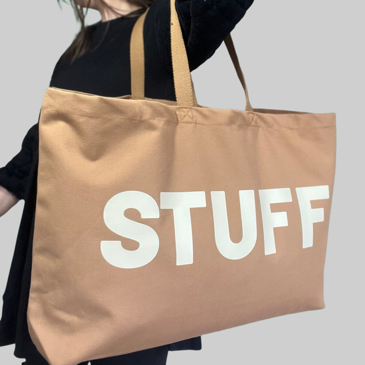 Jumbo STUFF Bag   - Tan/Beige