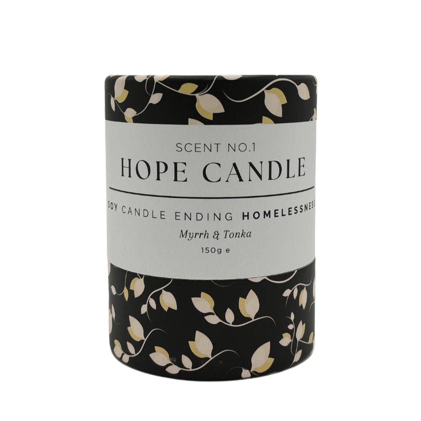 Myrrh & Tonka Soy Candle | Ethical Glass Candle, 180g Candle