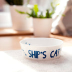 Ship’s Cat Hand Decorated Cat Bowl