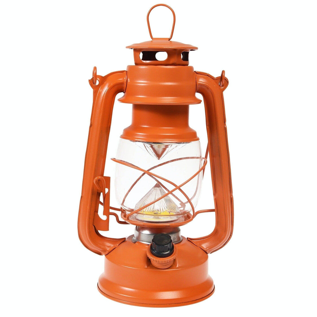 Led Hurricane Lantern - Orange