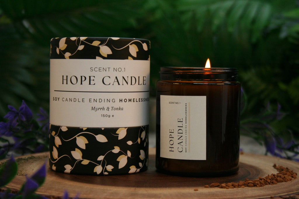 Myrrh & Tonka Soy Candle | Ethical Glass Candle, 180g Candle