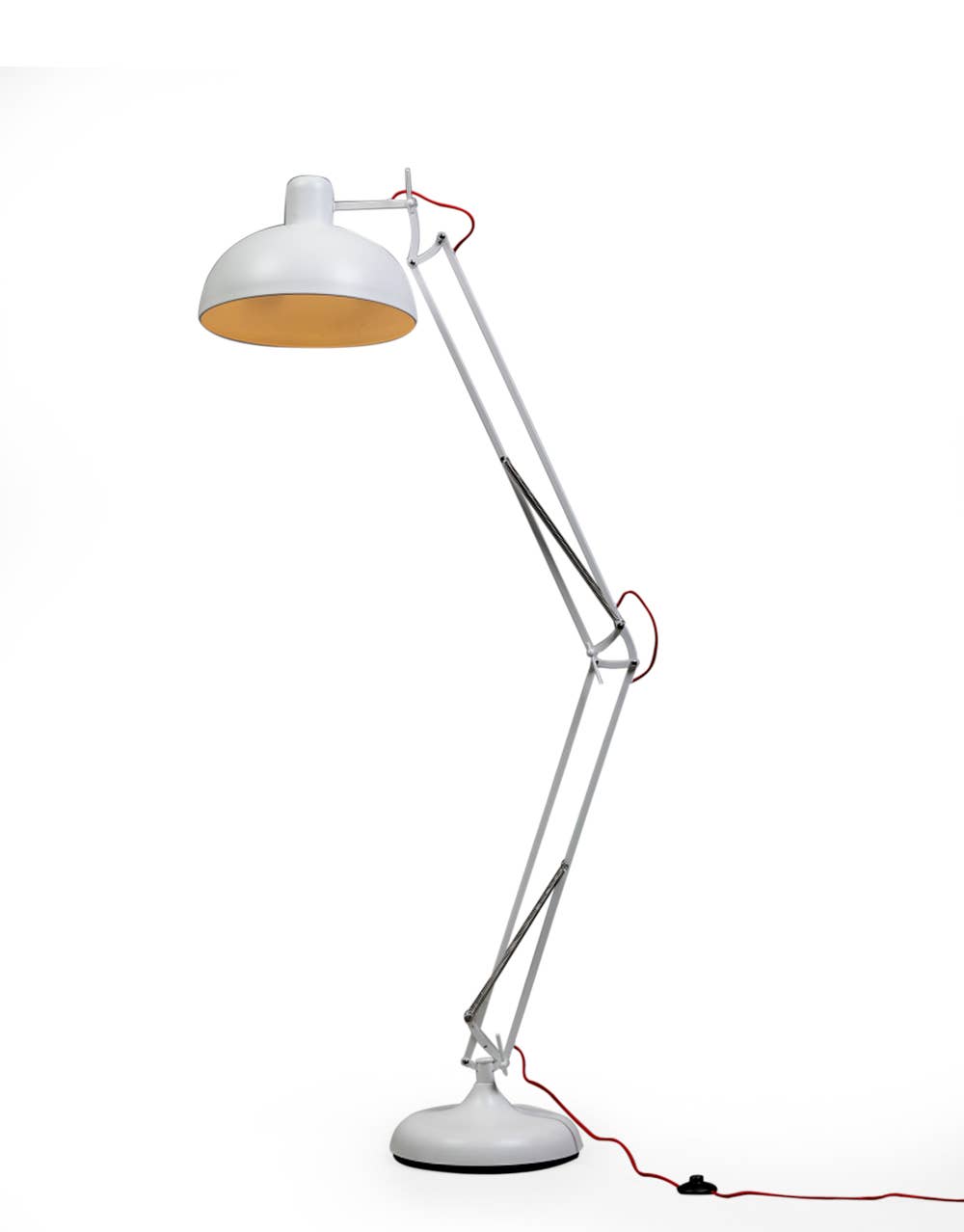 Matt White Classic Desk Style Floor Lamp