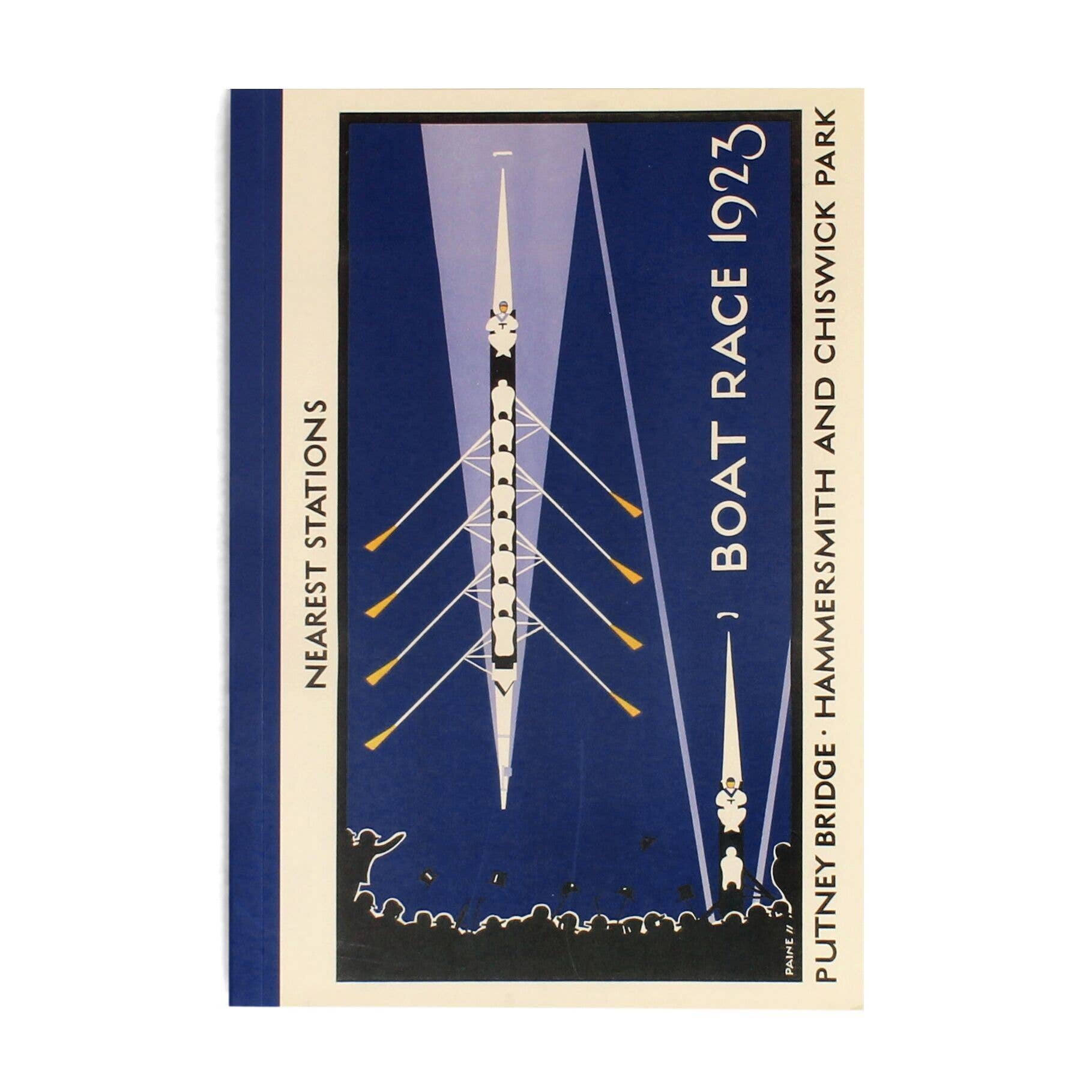 TFL Vintage Poster "Boat Race" A5 Notebook -