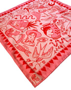 Pink 'I Love Everything' Eco Scarf / Headscarf