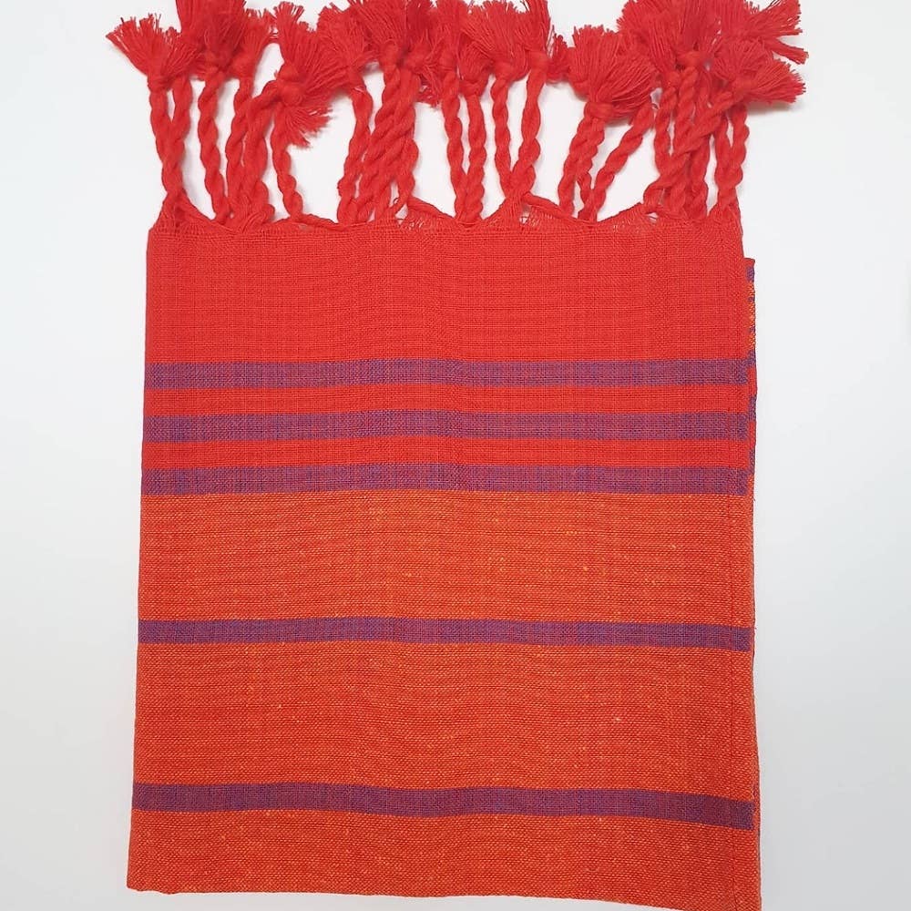 Scarlet Cotton Hammam Hand Towel