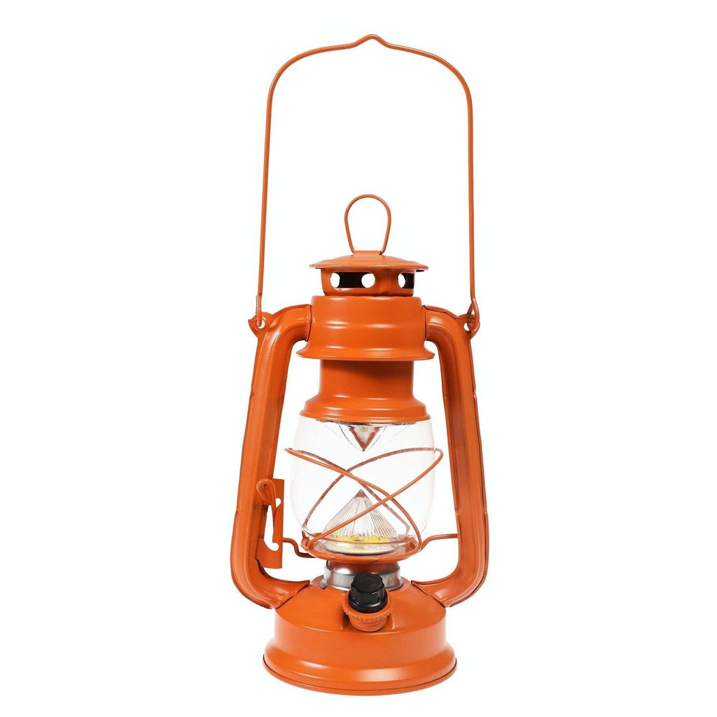 Led Hurricane Lantern - Orange