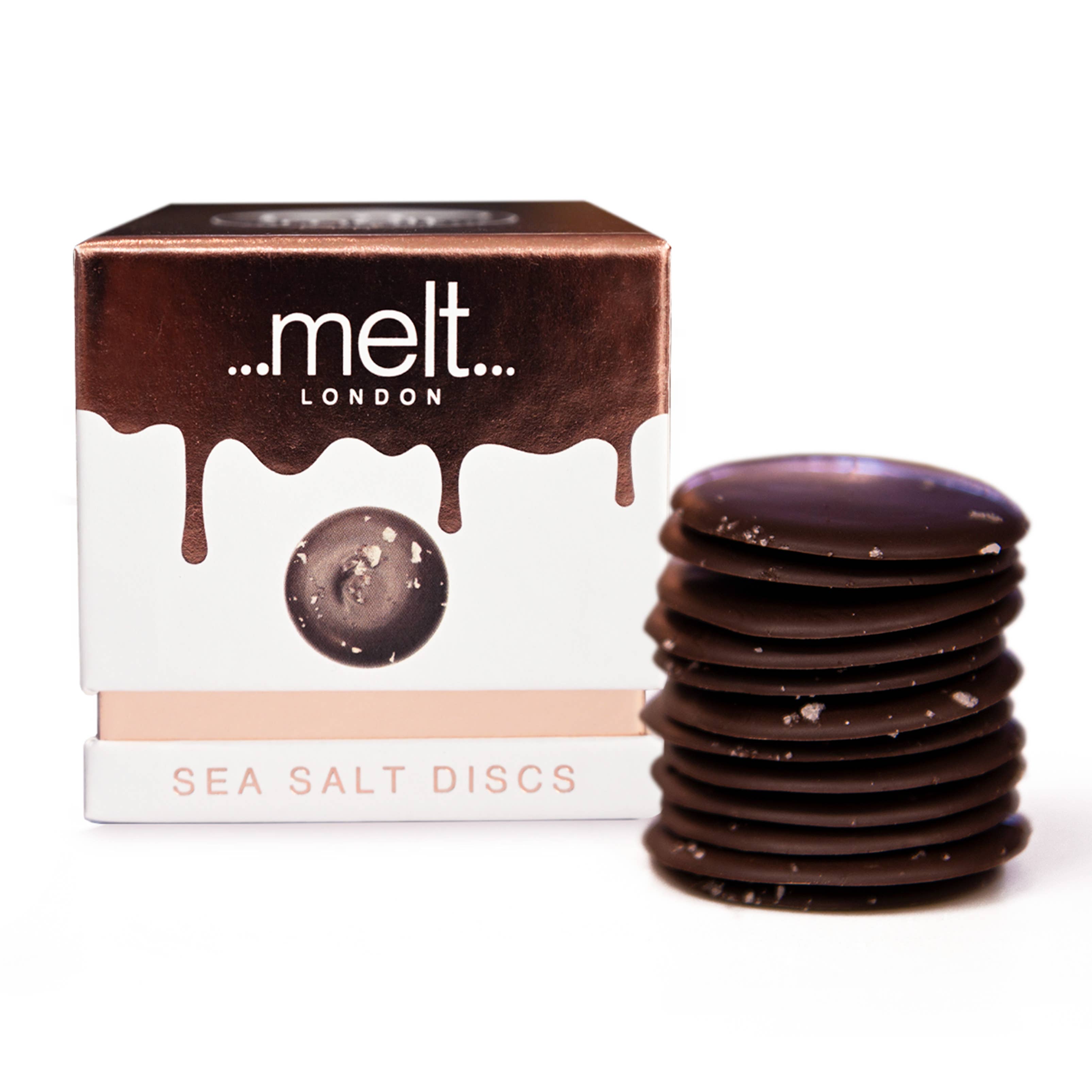Dark Chocolate Sea Salt Discs