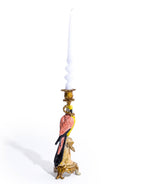 Antiqued Ornate Parrot Candle Holder