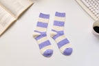 Warm Cashmere & Wool Blend Socks – Striped Winter Style