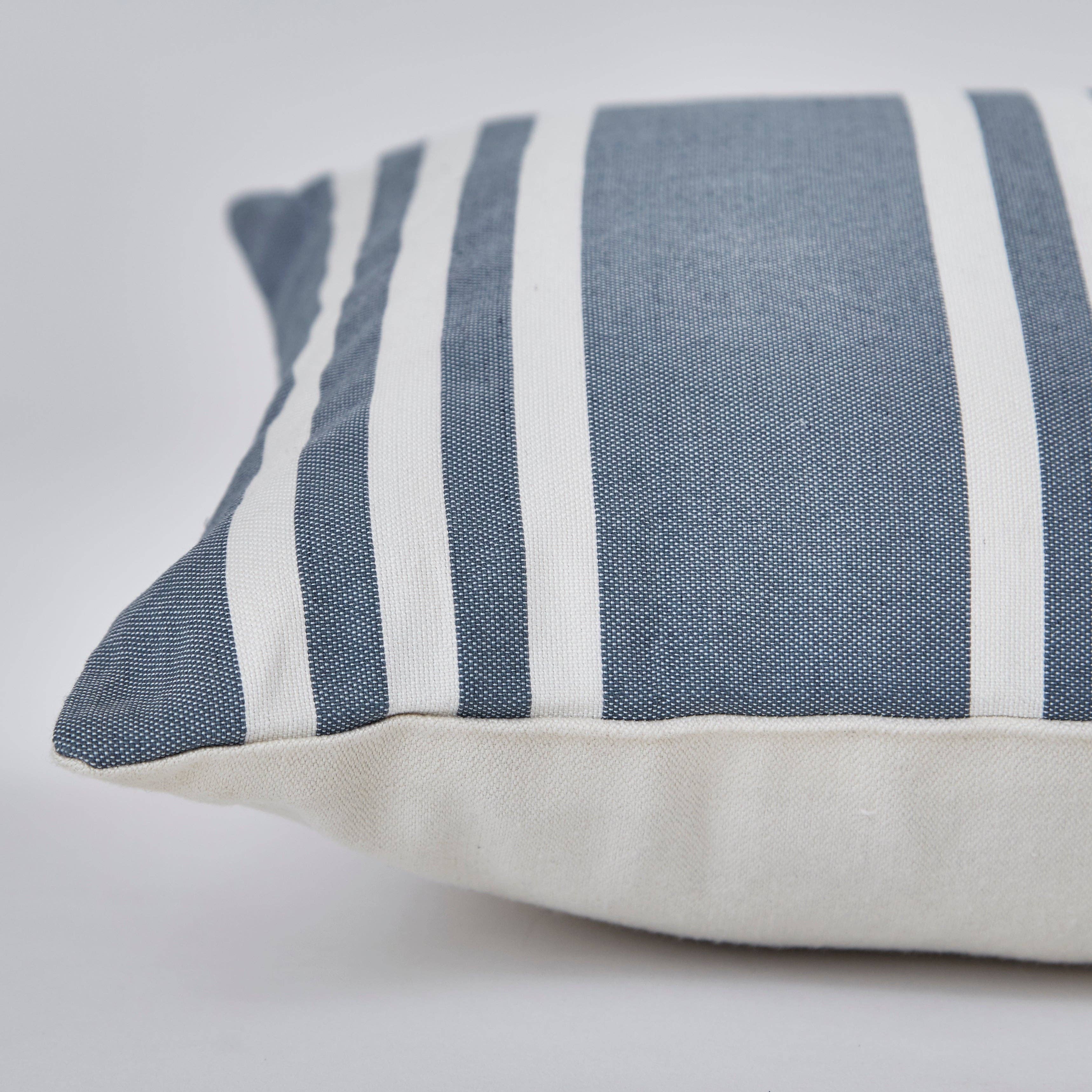 Maxime Blue Canvas Cushion