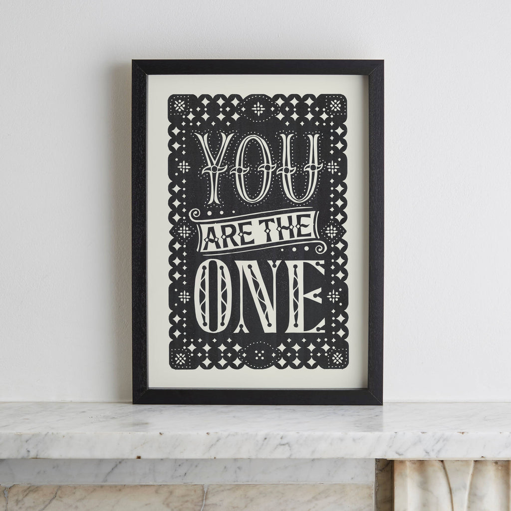 'You Are The One' Linocut