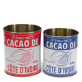 Medium storage tins (set of 2) - Cacao