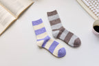 Warm Cashmere & Wool Blend Socks – Striped Winter Style