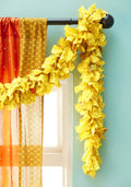Recycled Sari Eco Tinsel/Garland - Yellow