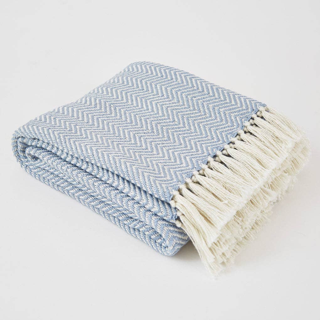 Lavender Herringbone Blanket