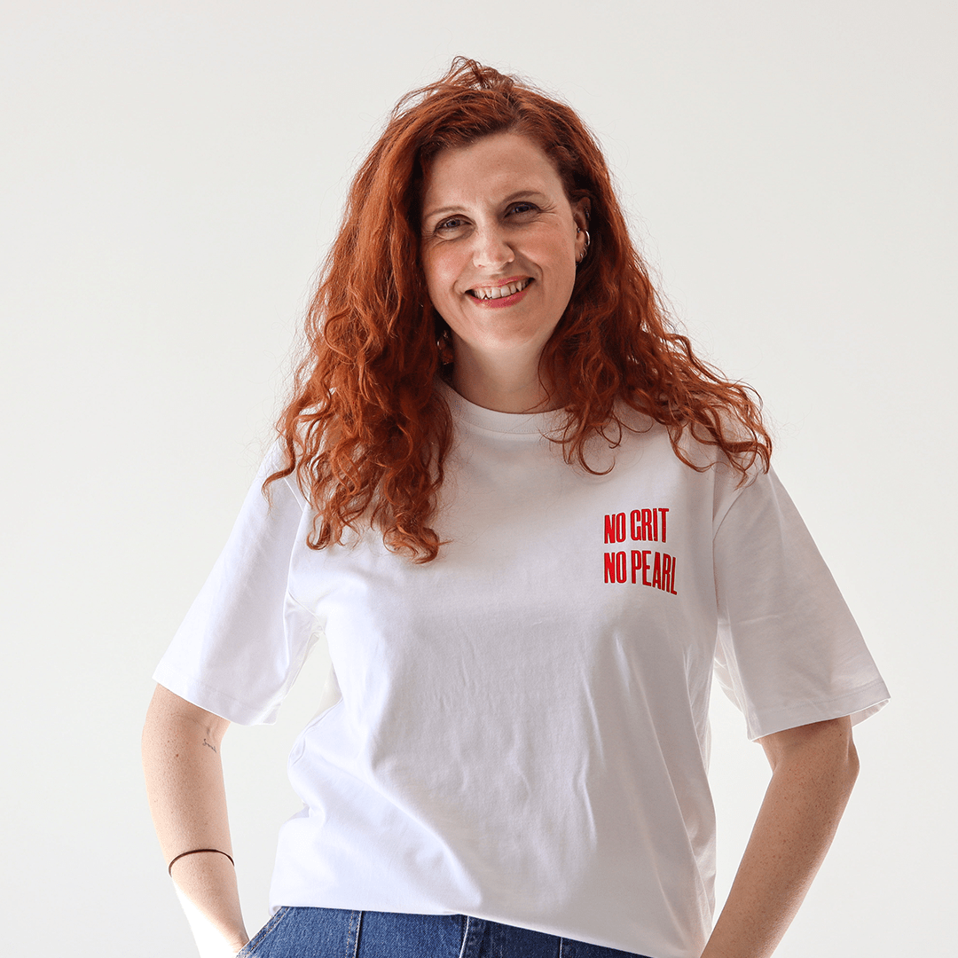 No Grit No Pearl Organic Cotton T-Shirt in White