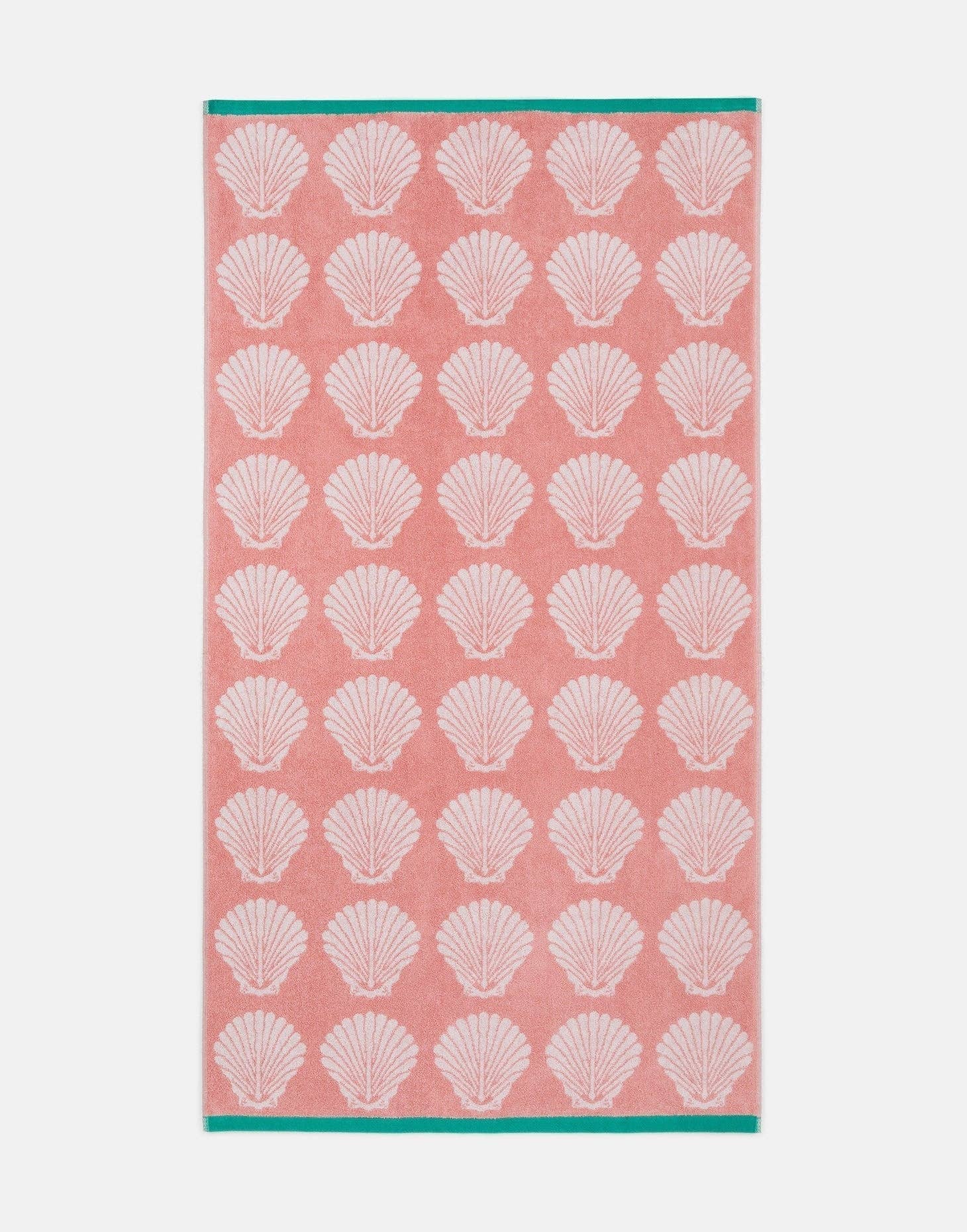 Shells Pink Organic Cotton Hand Towel