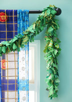 Recycled Sari Eco Tinsel/Garland - Green
