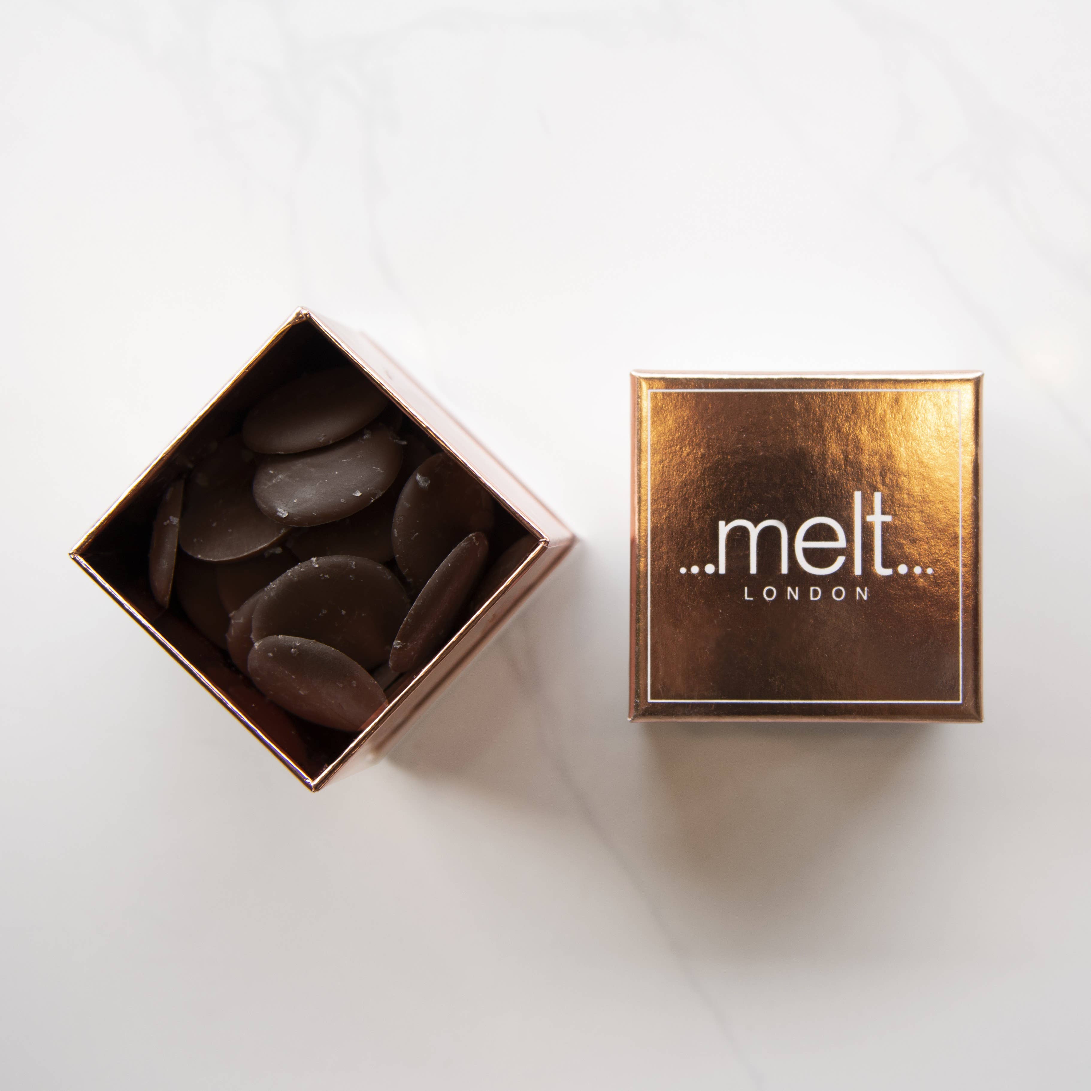 Dark Chocolate Sea Salt Discs