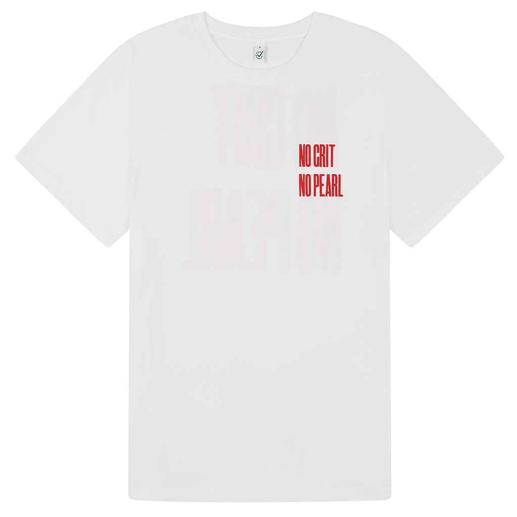 No Grit No Pearl Organic Cotton T-Shirt in White