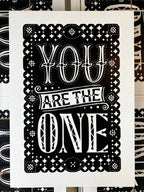 'You Are The One' Linocut
