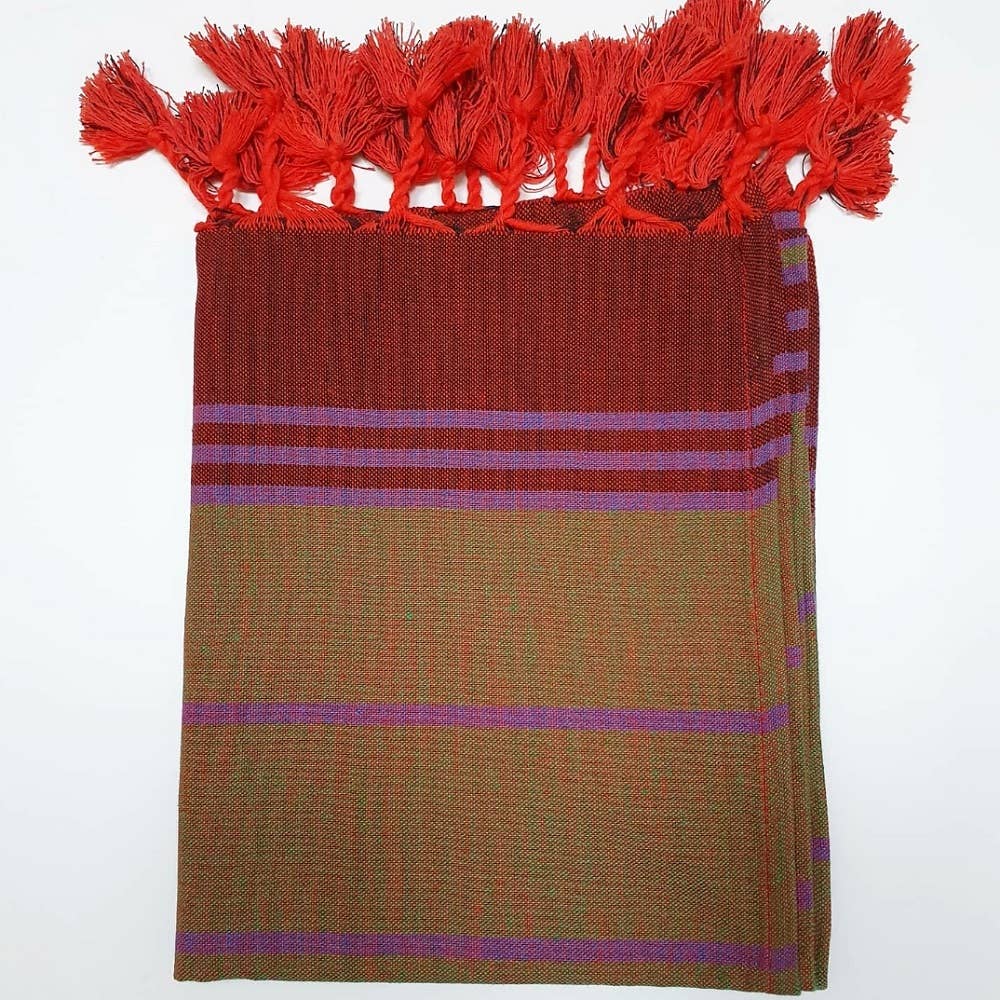 Scarlet Cotton Hammam Hand Towel