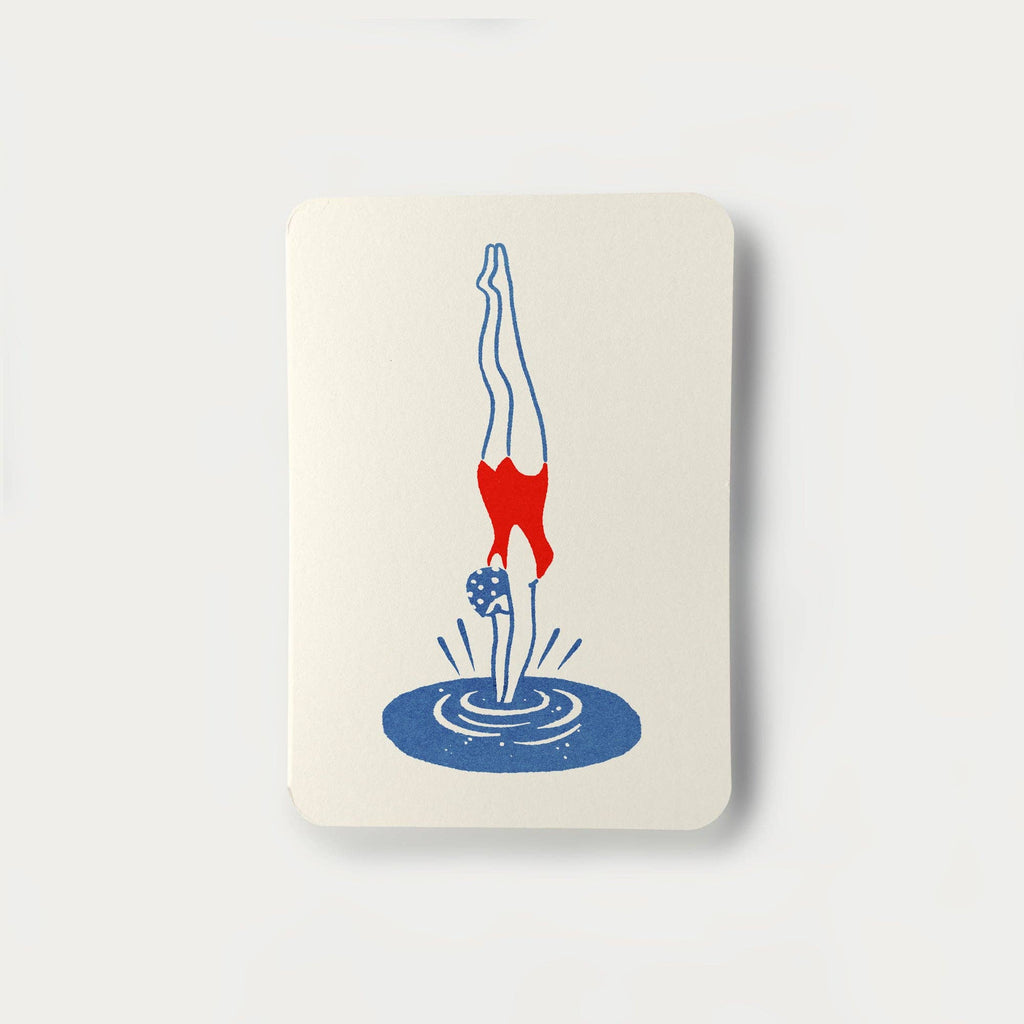 Diver Greetings Card