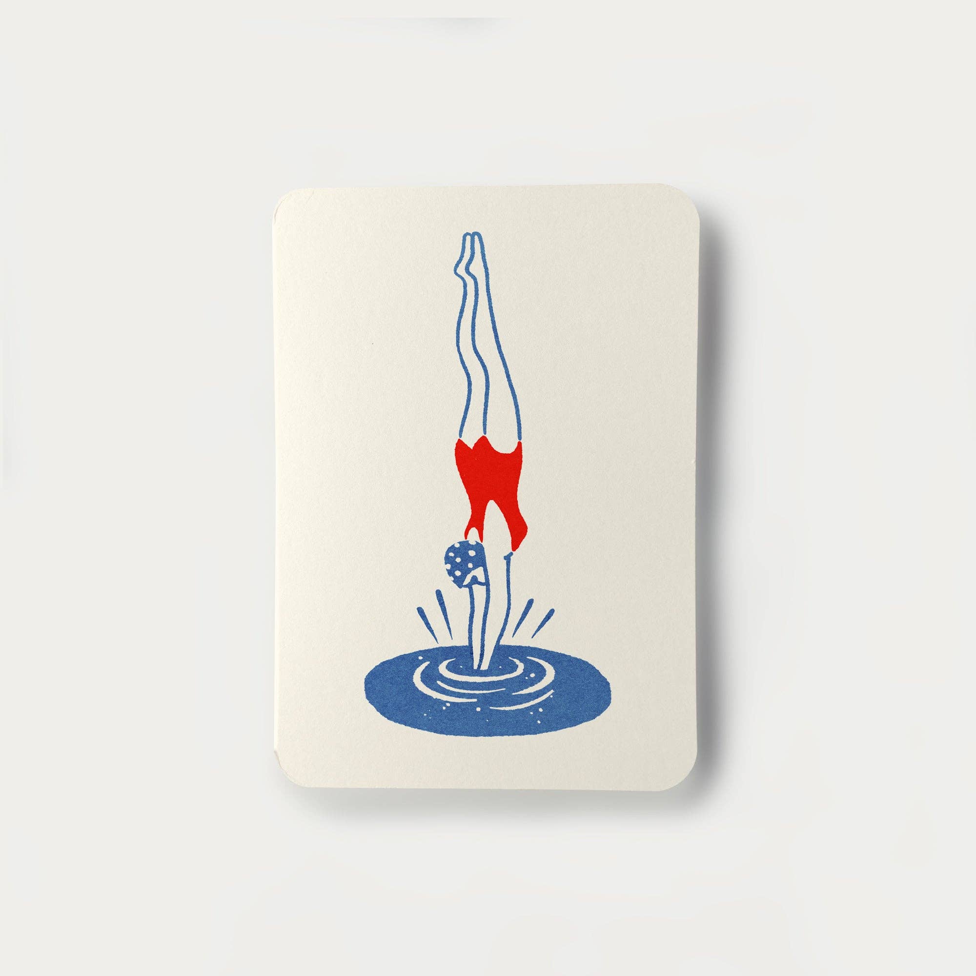 Diver Greetings Card