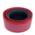 Woven jute storage baskets (set of 4) - Multi-colour