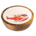 Small Mango Wood Dish - Lobster 6PK