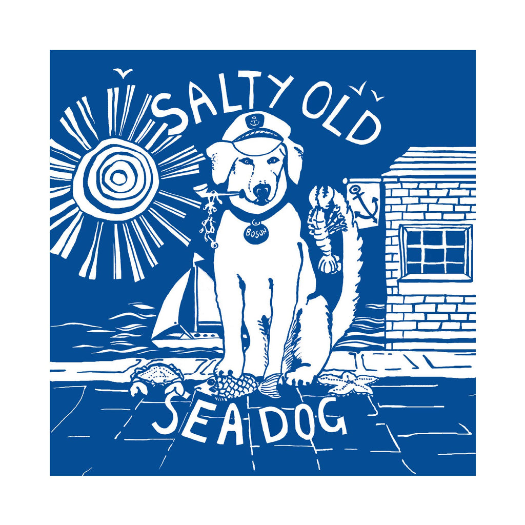 Salty Old Sea Dog Greetings Card