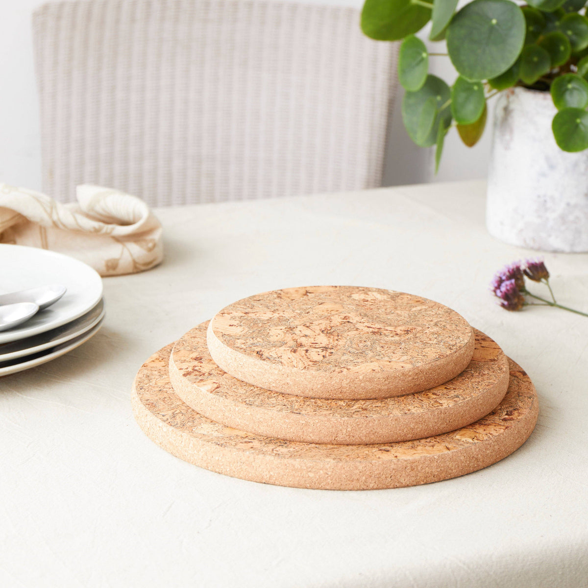 Natural Cork trivet |  Medium
