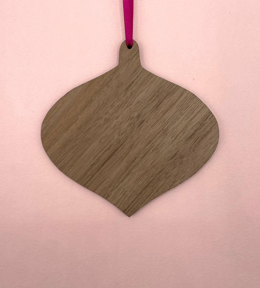 Pink Strongman Wooden Seasonal Decoration
