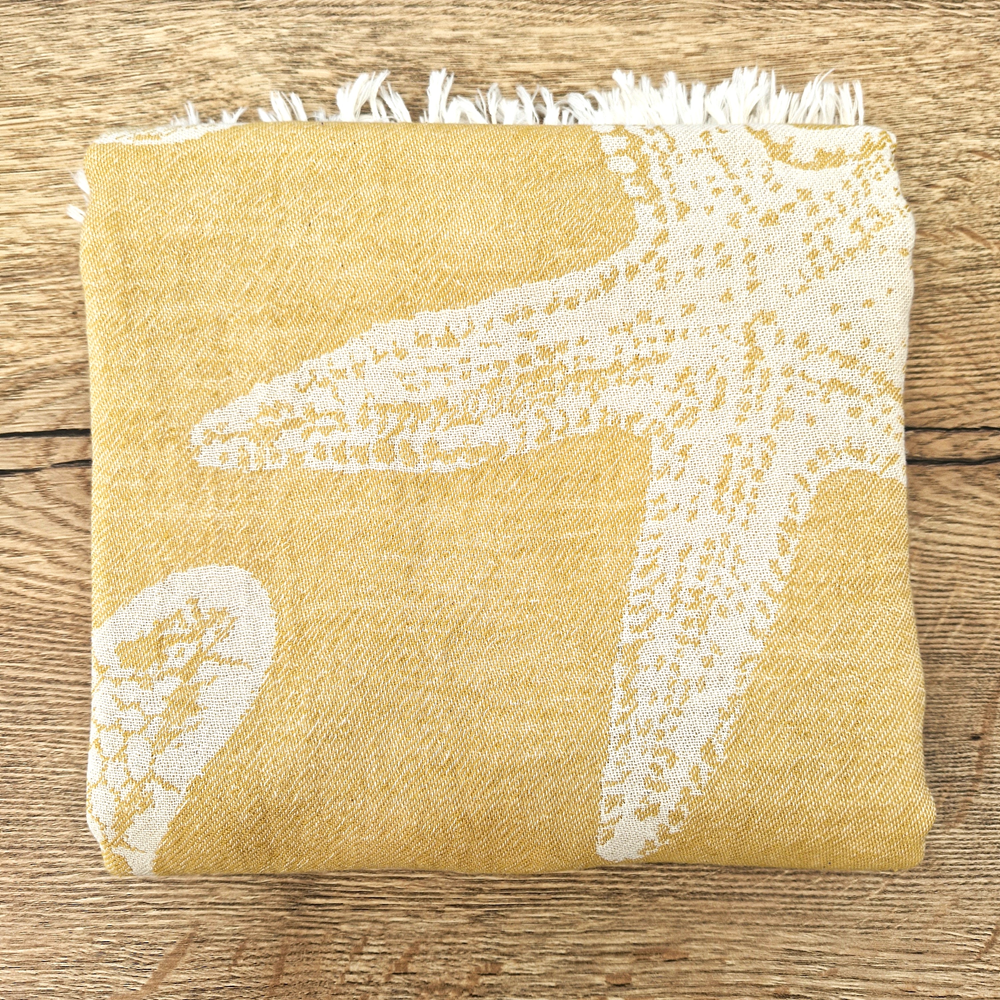 Starfish Cotton Jacquard Hammam Towel