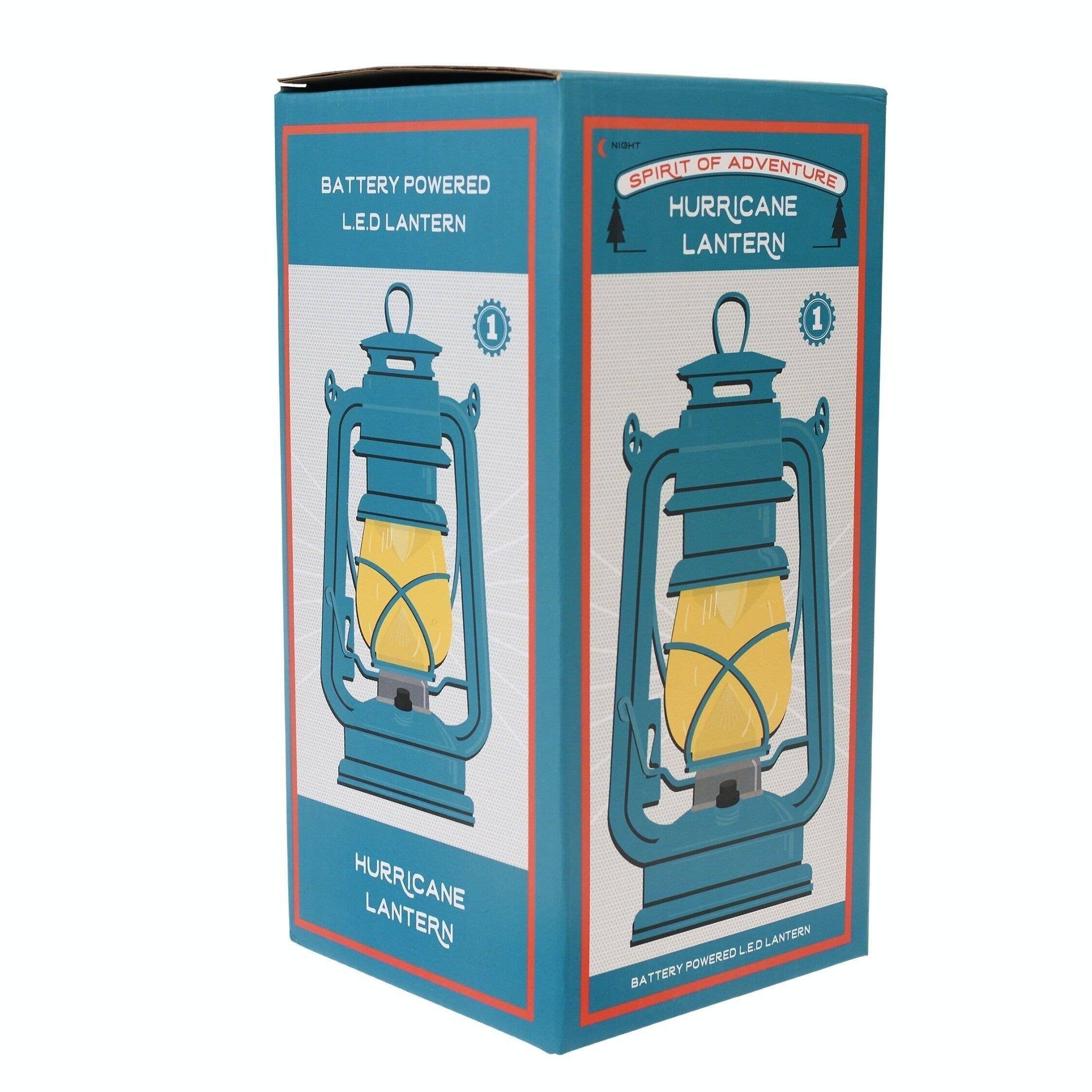 Blue Led Hurricane Lantern - Spirit of Adventure