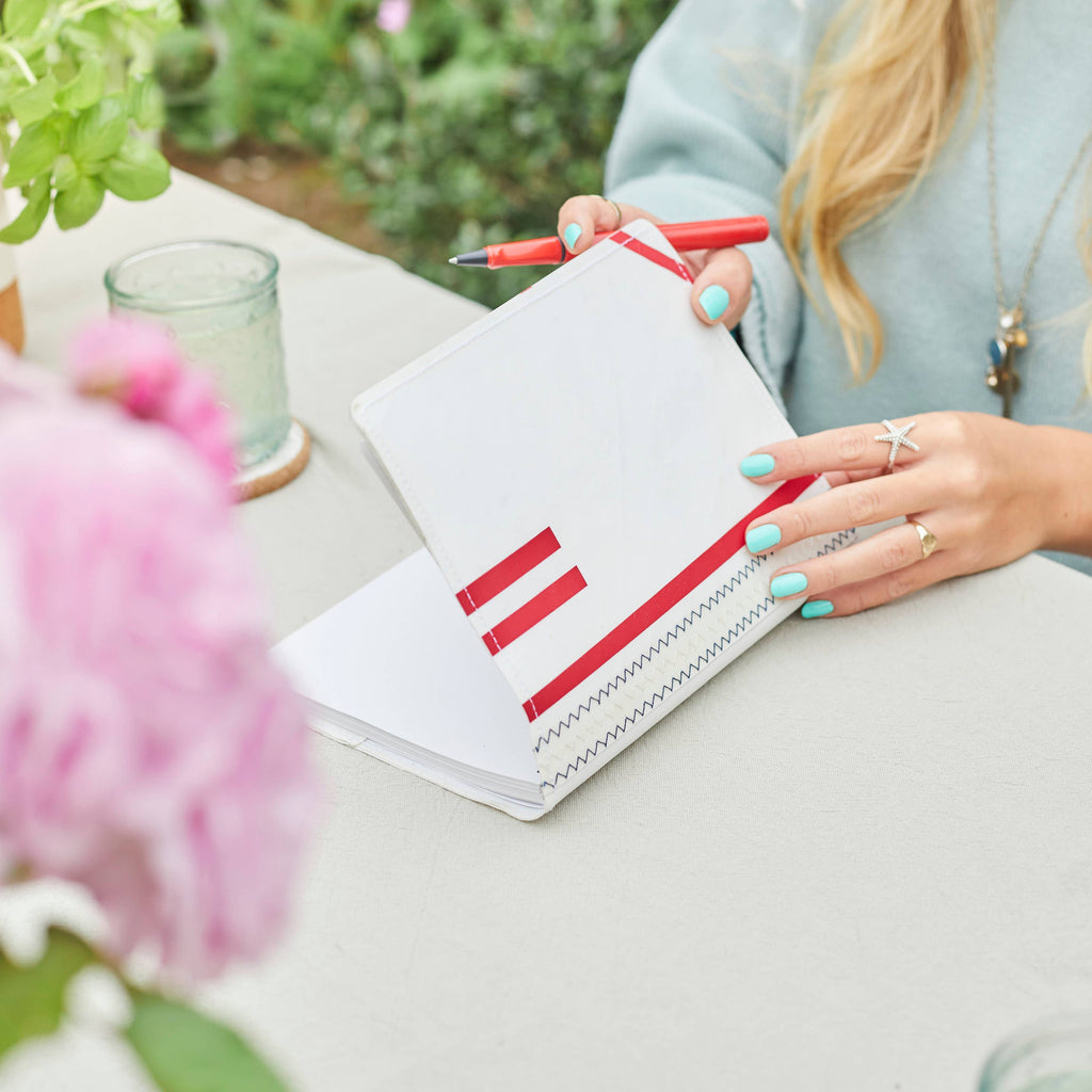 Sail Cloth Notebook - Red