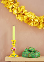 Recycled Sari Eco Tinsel/Garland - Yellow
